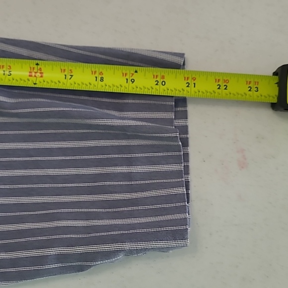 Chico's Blue & White Striped Pullon Capri Pants size 3 (XL) - Picture 7 of 9